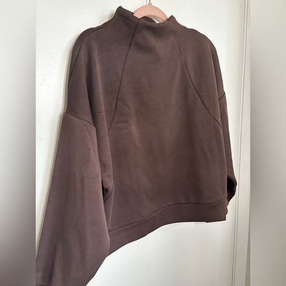 Sweaters - Brown Oversized Sweatshirt